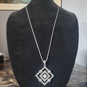 Chico's Silver Plated Pendant Necklace